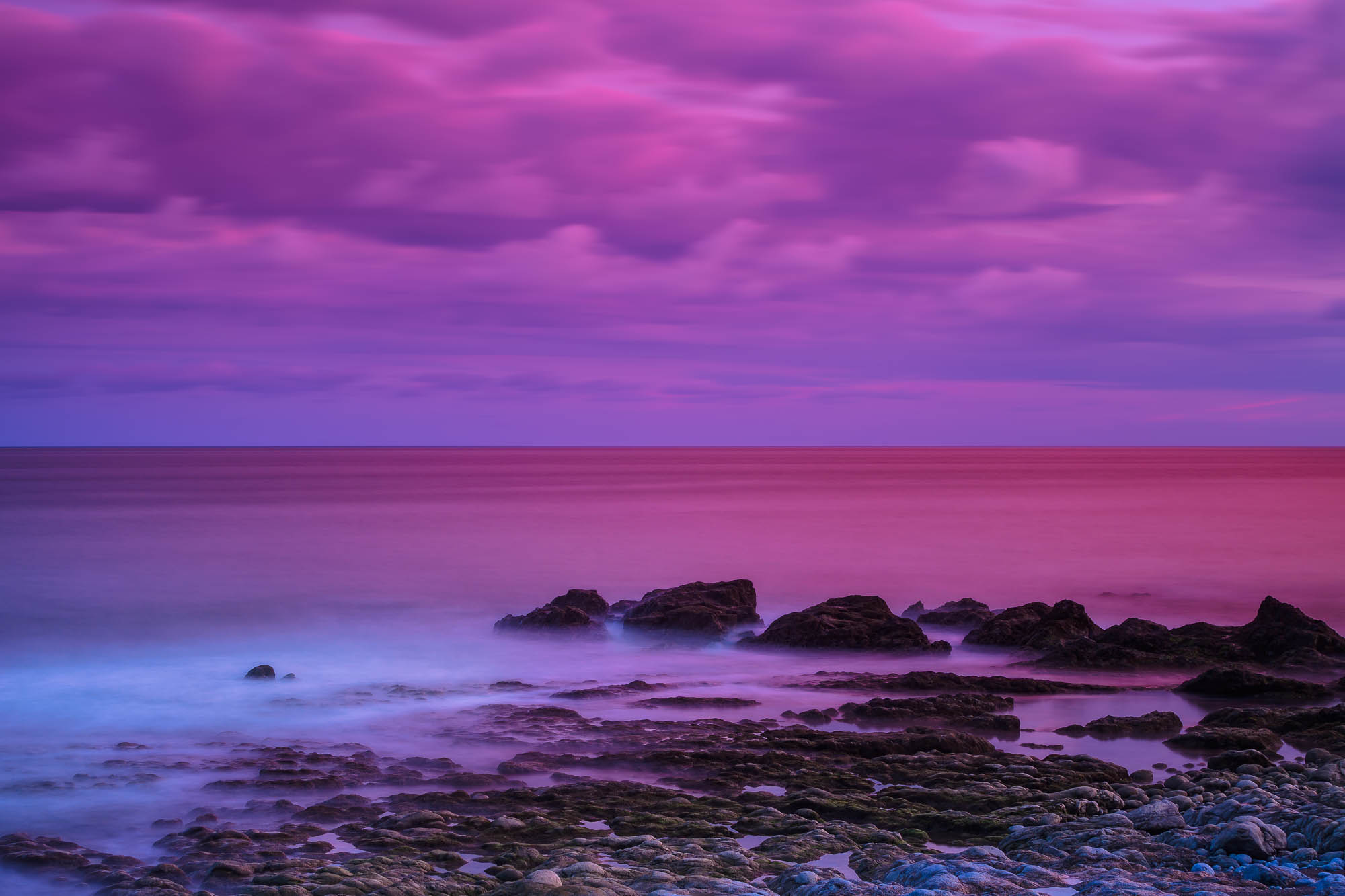 Blood red sea